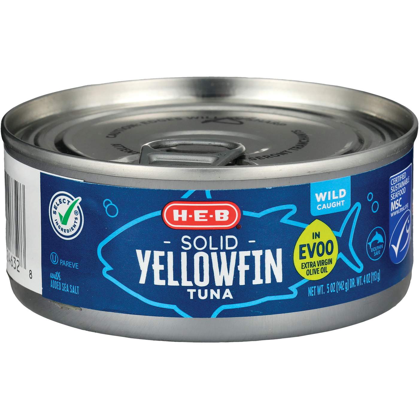 H-E-B Solid Yellowfin Tuna in Extra Virgin Olive Oil; image 1 of 2