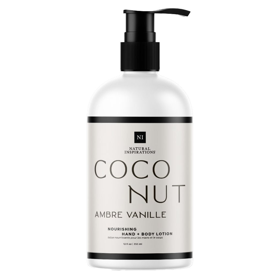 Natural Inspirations Coconut Ambre Vanille Hand + Body Lotion, 12 oz ...