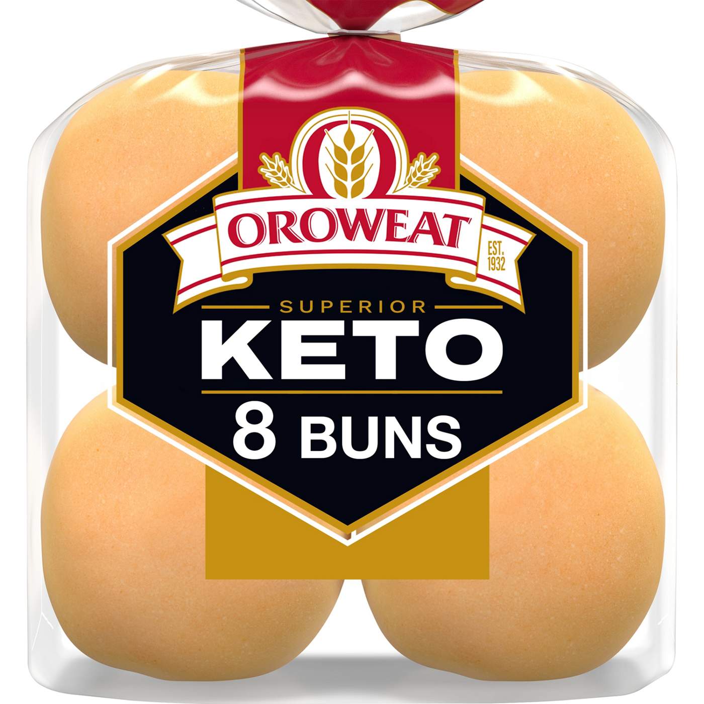 Oroweat Superior Keto Plain Hamburger Buns; image 1 of 3