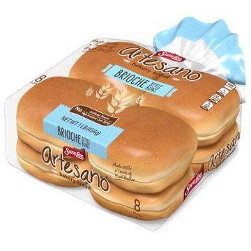 Artesano Brioche Style Hamburger Buns, 8 ct