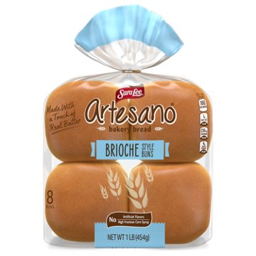 Sara Lee Artesano Brioche Buns, 8 ct