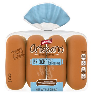 Artesano Brioche Hot Dog Buns