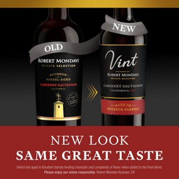 Robert Mondavi Private Selection Bourbon Barrel Aged Cabernet Sauvignon California Red Wine, 750 mL