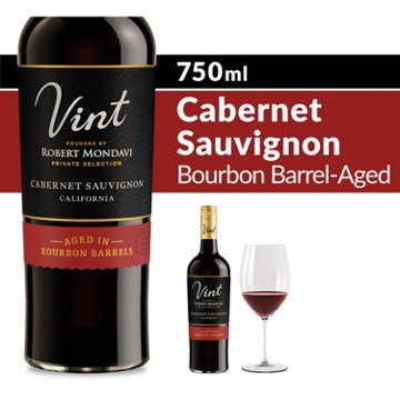 Robert Mondavi Private Selection Bourbon Barrel Aged Cabernet Sauvignon California Red Wine, 750 mL