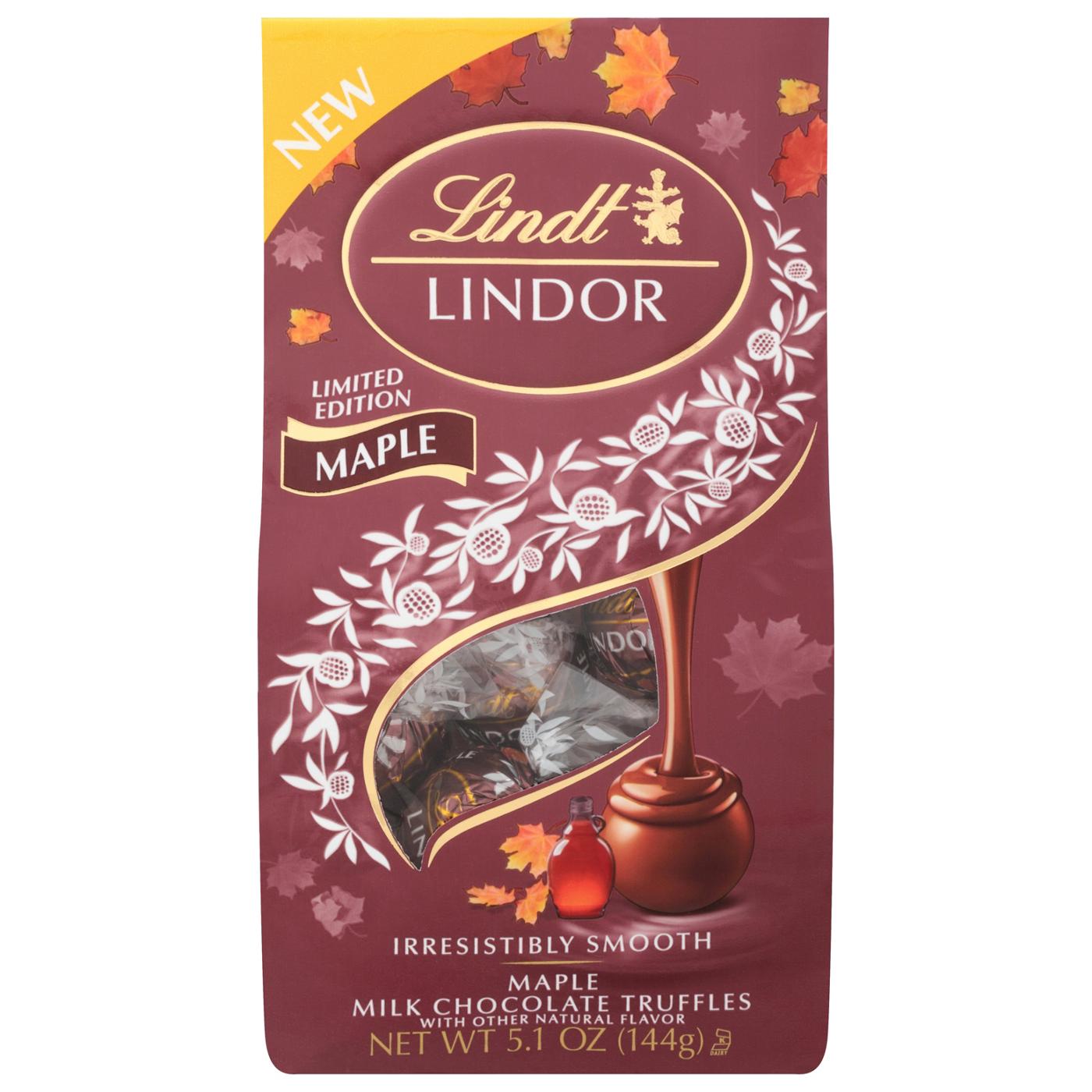 Lindt Lindor Maple Milk Chocolate Truffles; image 1 of 3