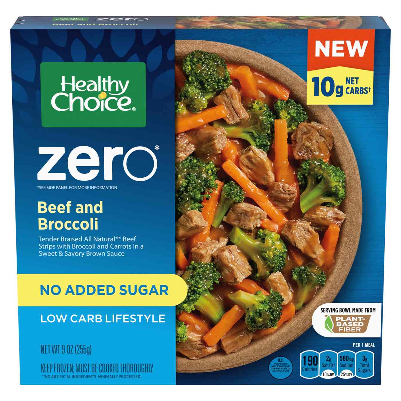 Healthy Choice Zero Low Carb Lifestyle Beef & Broccoli Frozen Meal; image 1 of 5