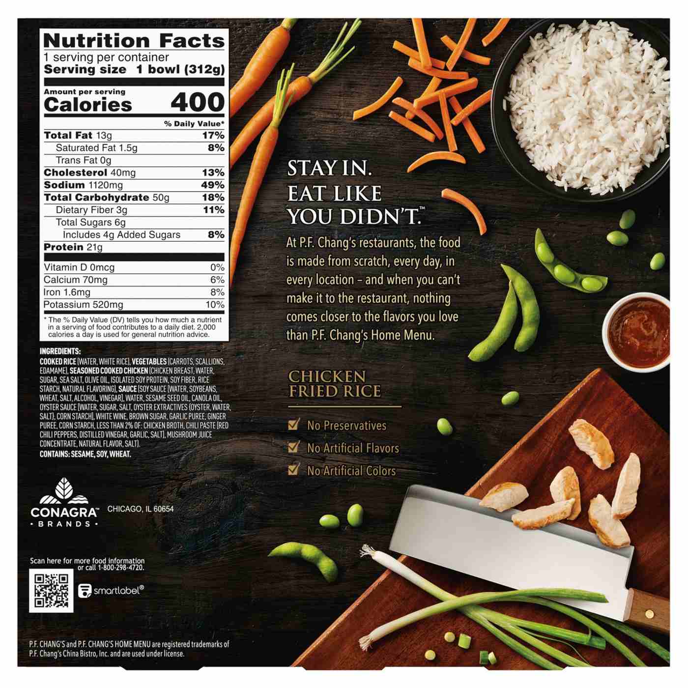 P.F. Chang's Chicken Fried Rice Frozen Meal; image 6 of 7