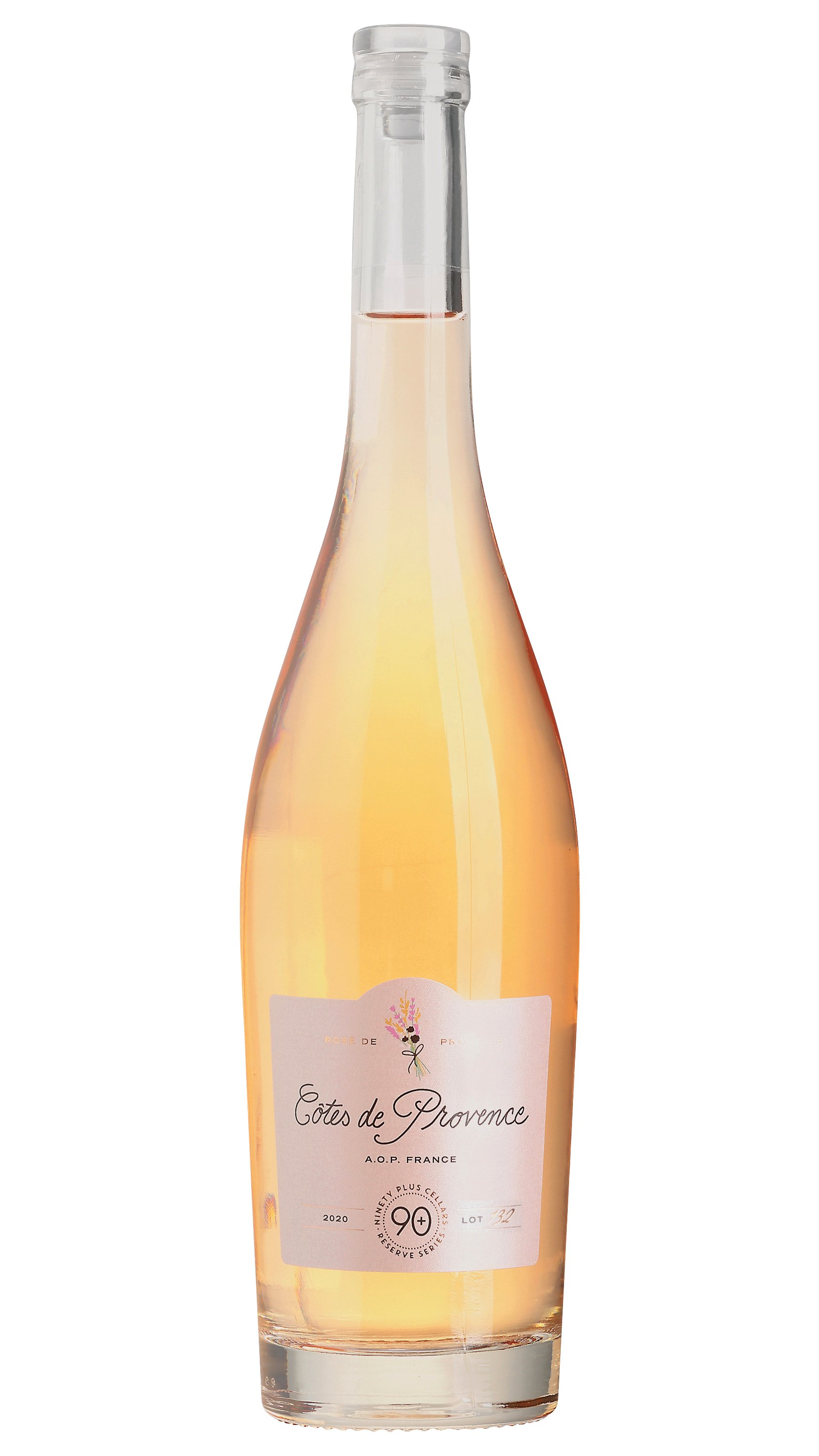 90+ Cellars Lot 132 Rosé de Provence, 750 mL | Central