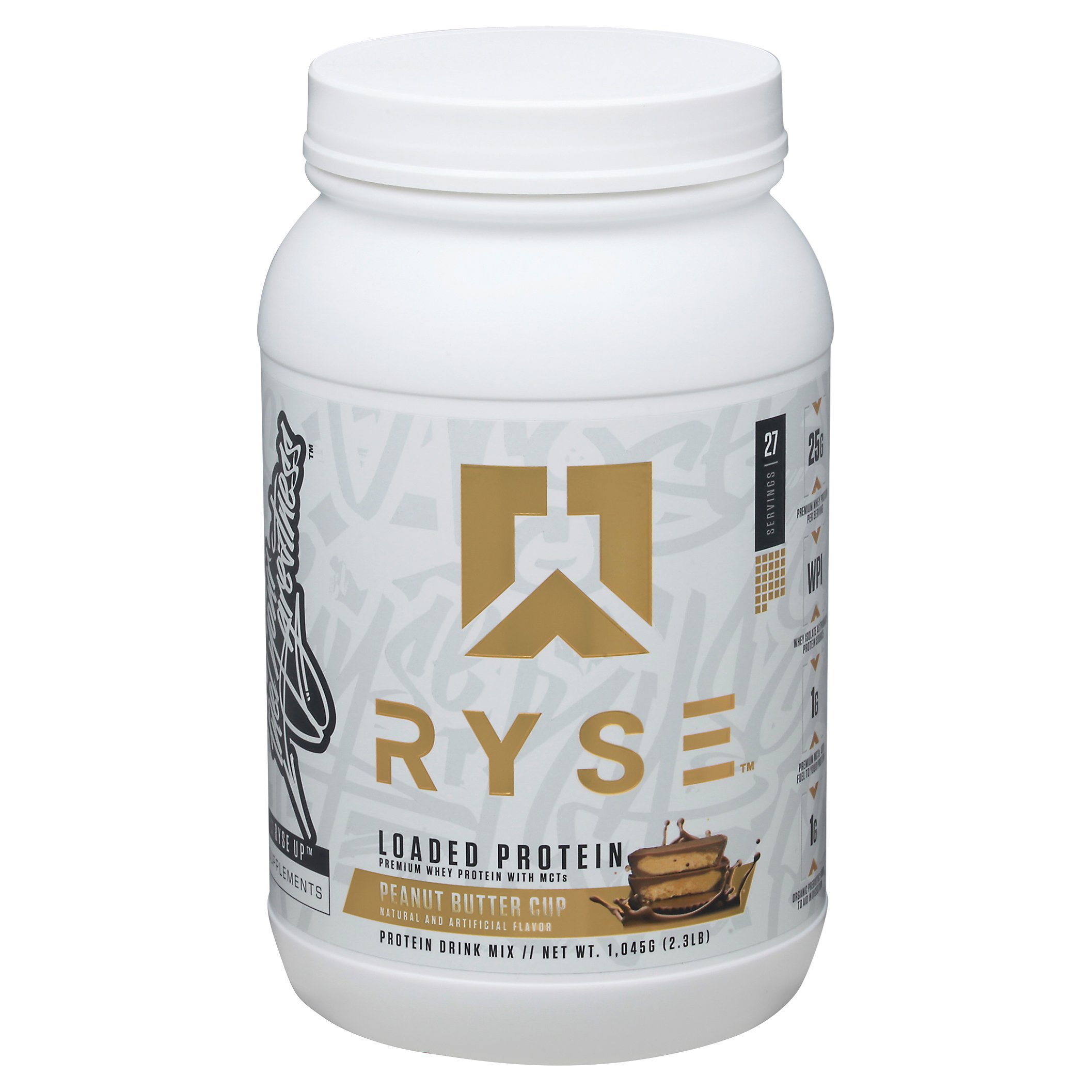 Ryse Loaded Protein Premium Whey with MCTs Peanut Butter Cup Shop Diet & fitness at HEB