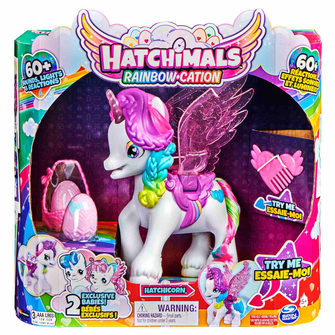 Hatchimals CollEGGtibles Interactive Hatchicorn Unicorn with Flapping Wings; image 2 of 3