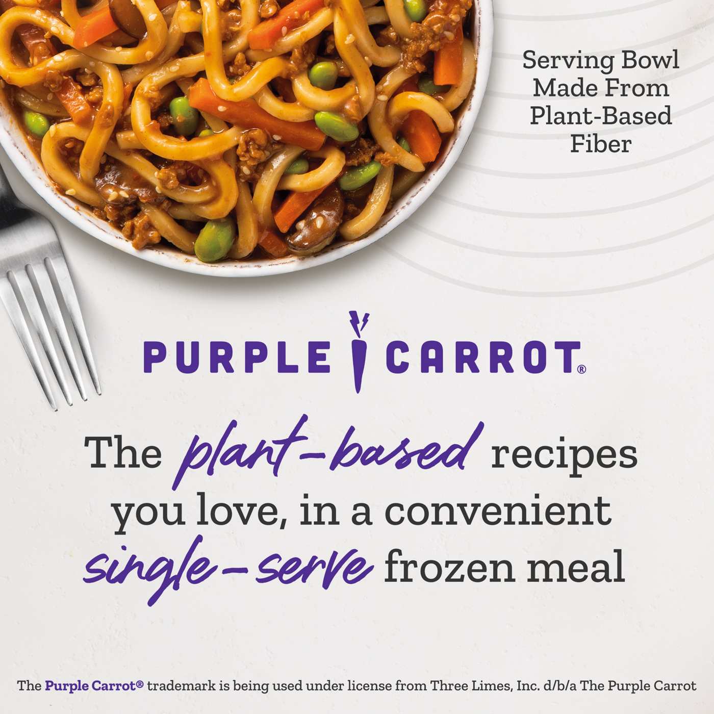 Purple Carrot Plant-Based 18g Protein Be'f Udon Noodle Bowl Frozen Meal; image 3 of 5