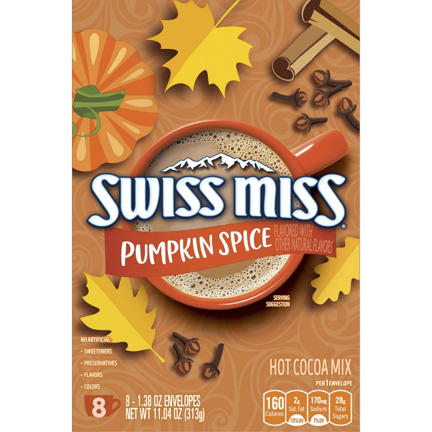 Swiss Miss Pumpkin Spice Hot Cocoa Mix; image 3 of 8