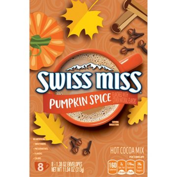 Swiss Miss Pumpkin Spice Hot Cocoa Mix, 8 ct