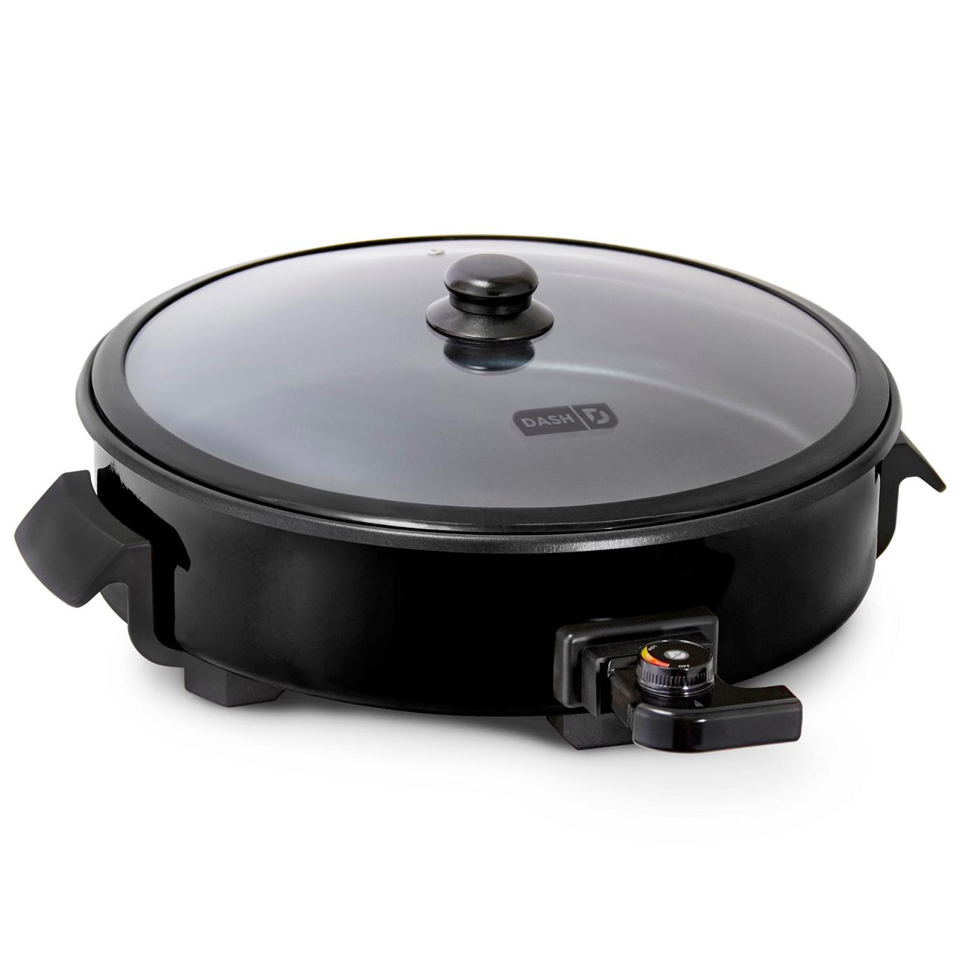 our goods Electric Skillet with Glass Lid - Black - Shop Cookers & Roasters  at H-E-B
