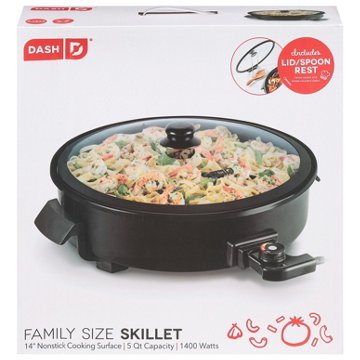 Dash Non-Stick Family Size Skillet - Black, 4.5 qt