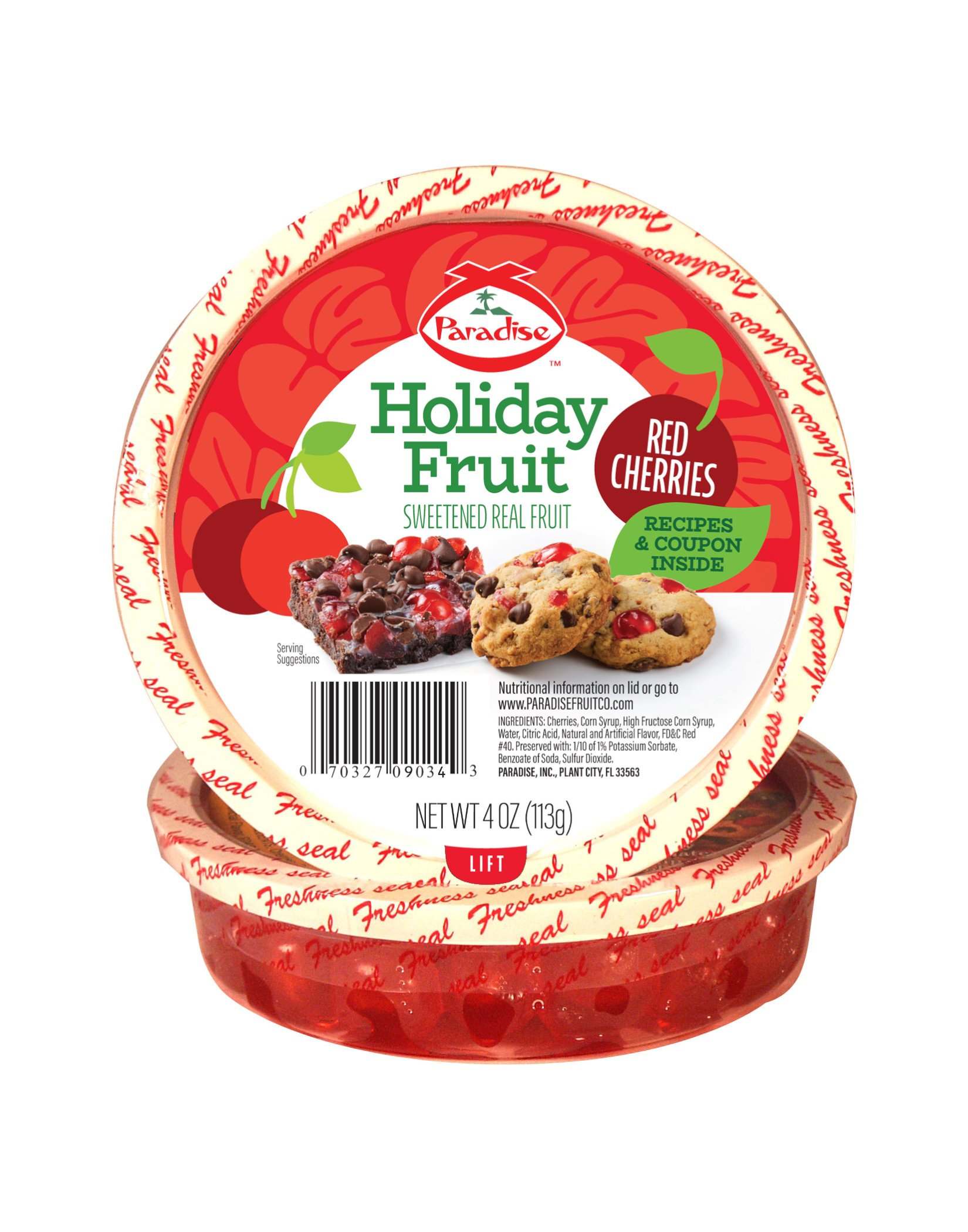 Paradise Candied Red Cherry Halves Shop Tropical & specialty at HEB