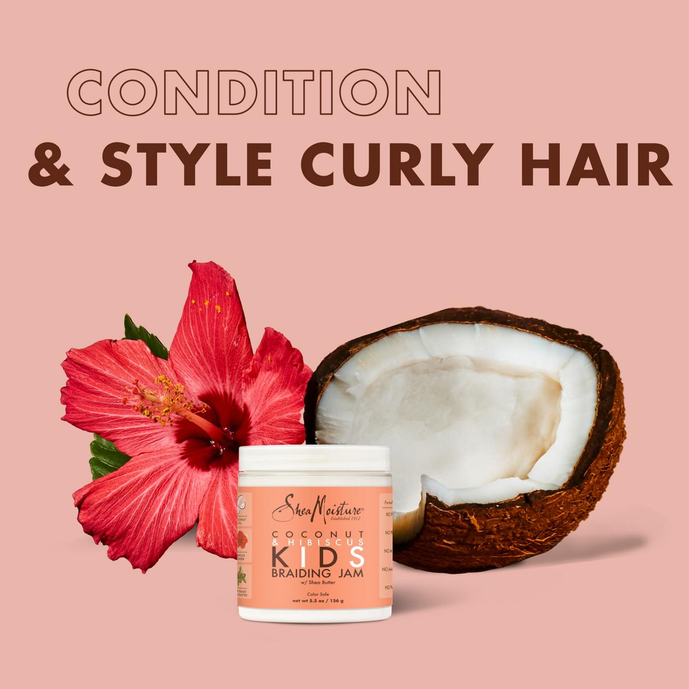 SheaMoisture Braiding Jam Hair Gel - Coconut & Hibiscus - Shop Bath & Hair  Care at H-E-B