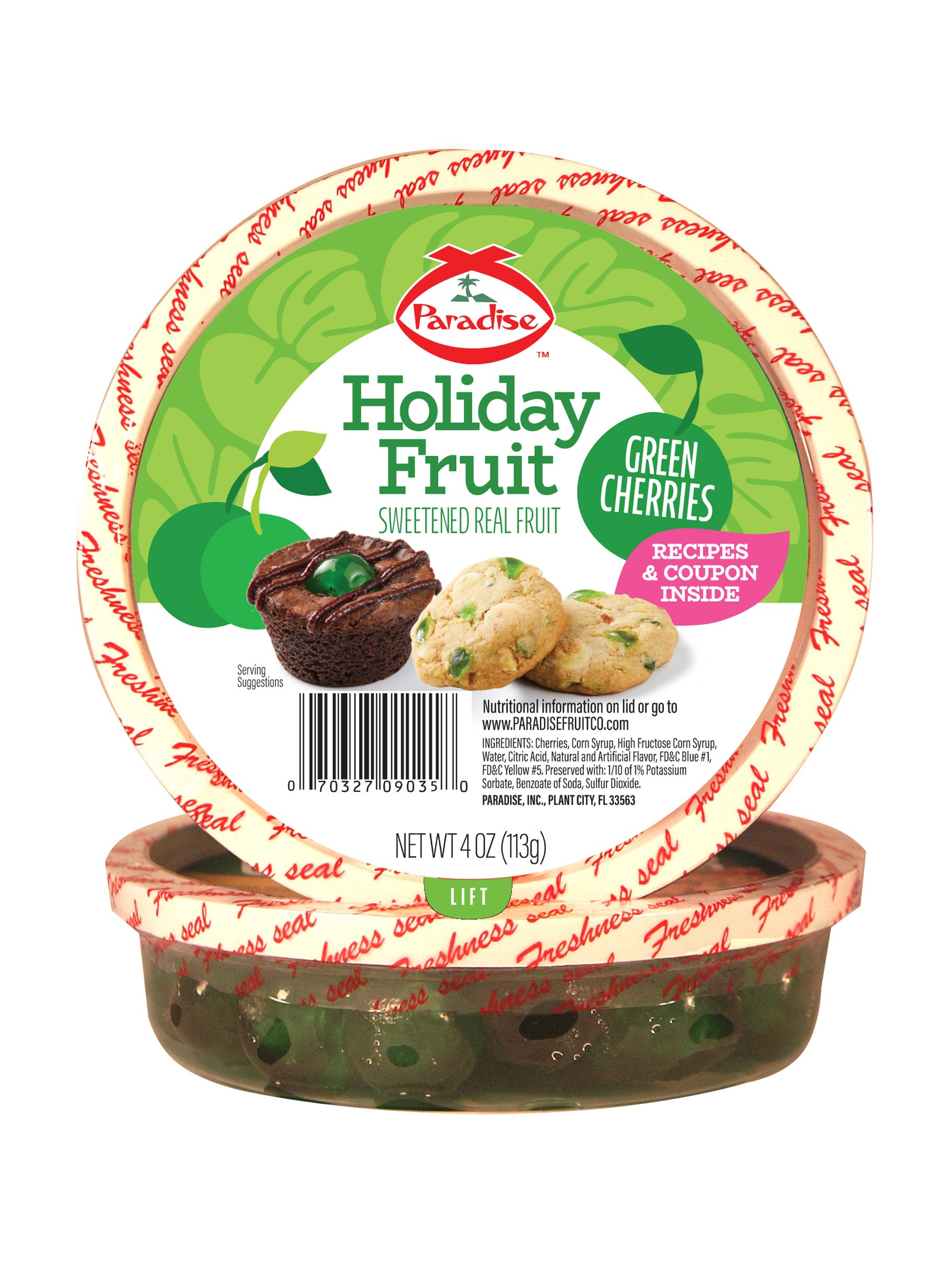 Paradise Candied Green Cherry Halves Shop Tropical & specialty at HEB