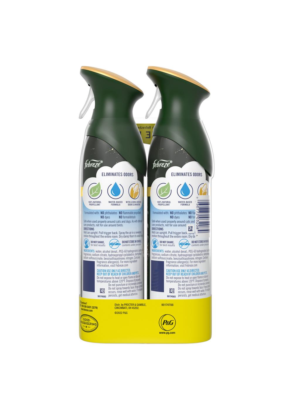 Febreze Air Odor-Eliminating Spray, Winter Spruce - Value Pack; image 2 of 2