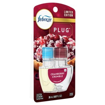 Febreze Odor-Fighting Fade Defy PLUG Air Freshener Oil Refill - Cranberry Crumble