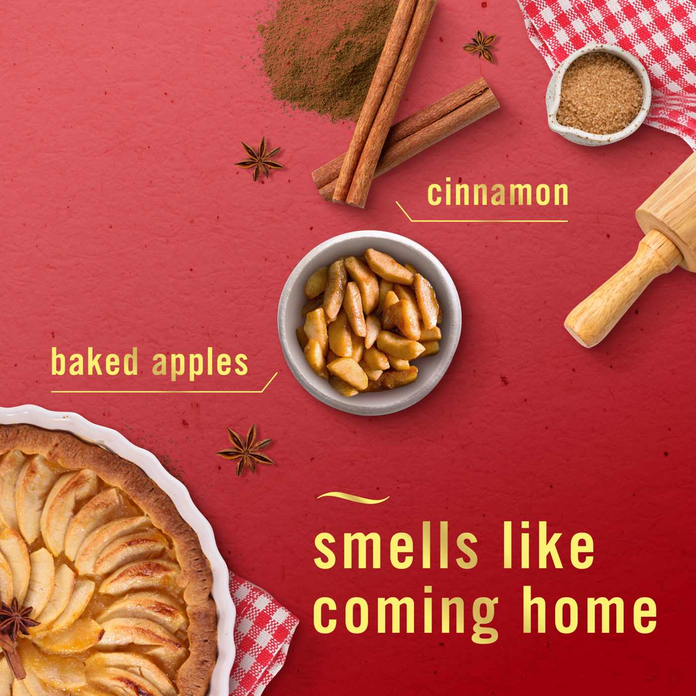 Febreze Air Mist Odor-Fighting Aerosol Air Freshener - Baked Cinnamon Apples; image 10 of 10