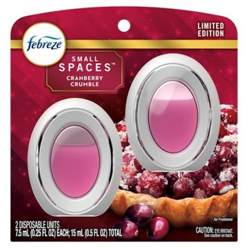 Febreze Odor Fighter Bathroom Air Freshener - Cranberry Crumble, 2 ct
