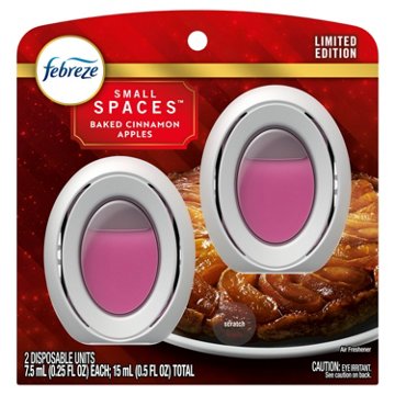 Febreze Odor Fighter Bathroom Air Freshener - Baked Cinnamon Apples, 2 ct