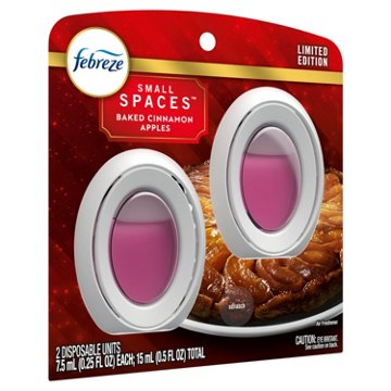 Febreze Odor Fighter Bathroom Air Freshener - Baked Cinnamon Apples, 2 ct