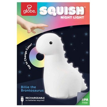 Globe Squish Billie Brontosaurus Silicone Color Changing Light