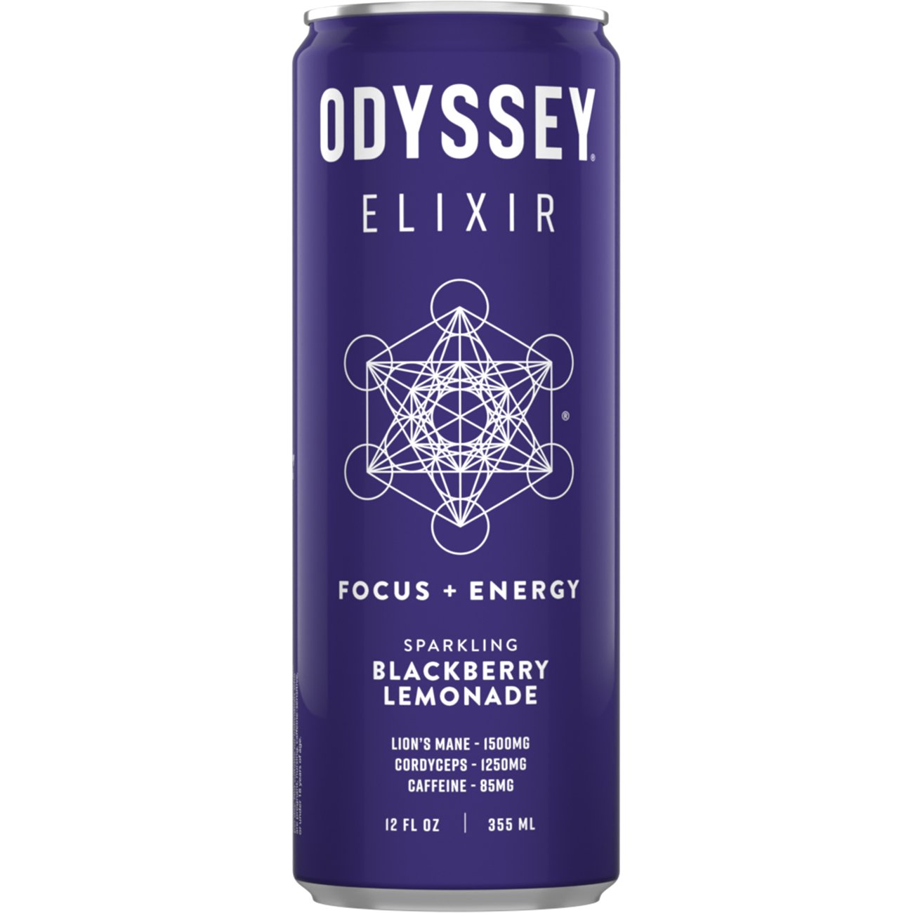 Odyssey Sparkling Elixir - Blackberry Lemonade, 12 oz