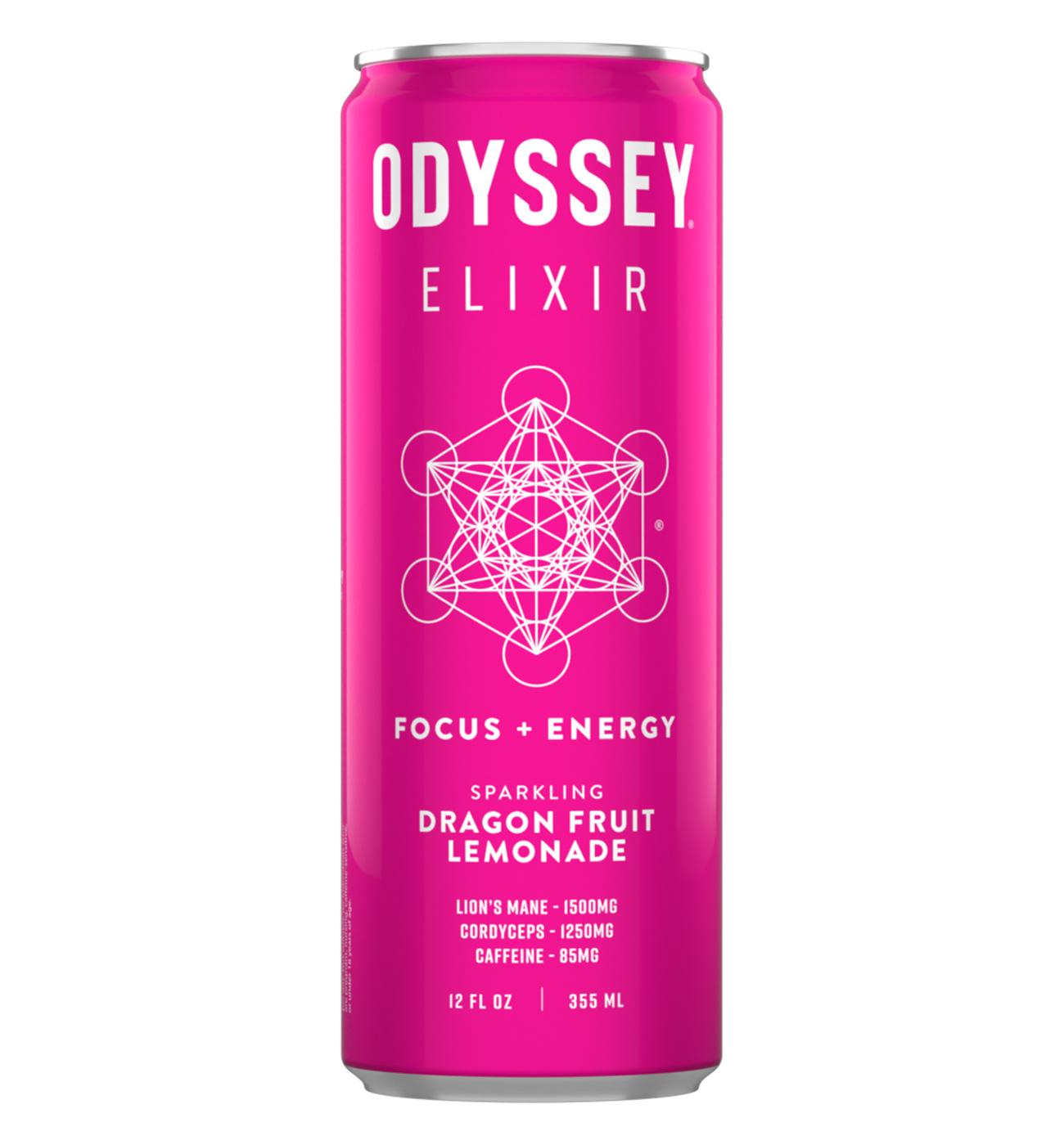 Odyssey Sparkling Elixir - Dragon Fruit Lemonade; image 1 of 3