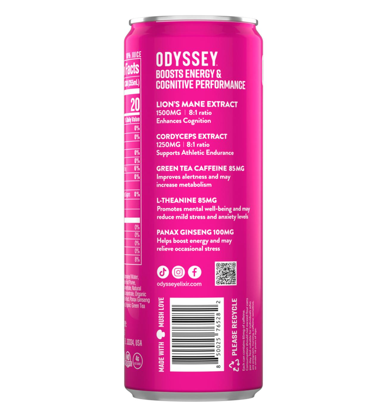 Odyssey Sparkling Elixir - Dragon Fruit Lemonade; image 2 of 3