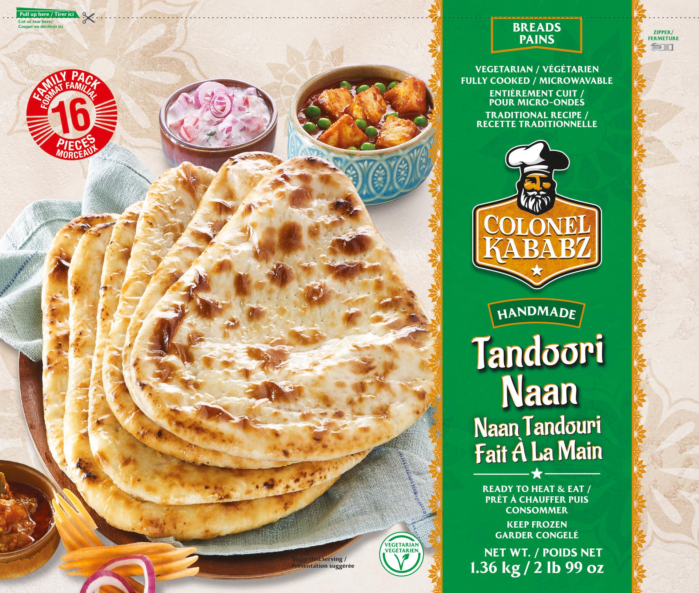 Colonel Kababz Tandoori Plain Naan Family Pack - Shop Pitas & flatbread ...