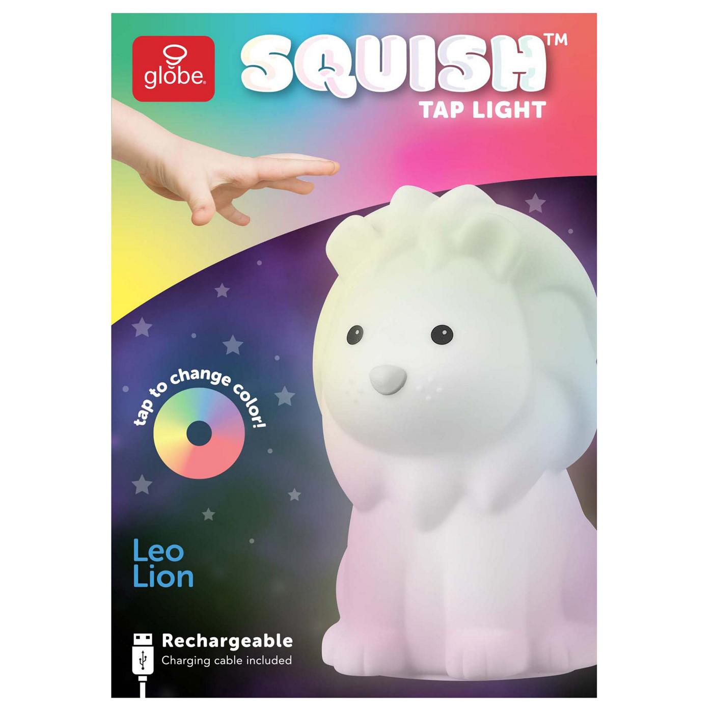 Globe Squish Leo Lion Silicone Color Changing Light; image 1 of 2