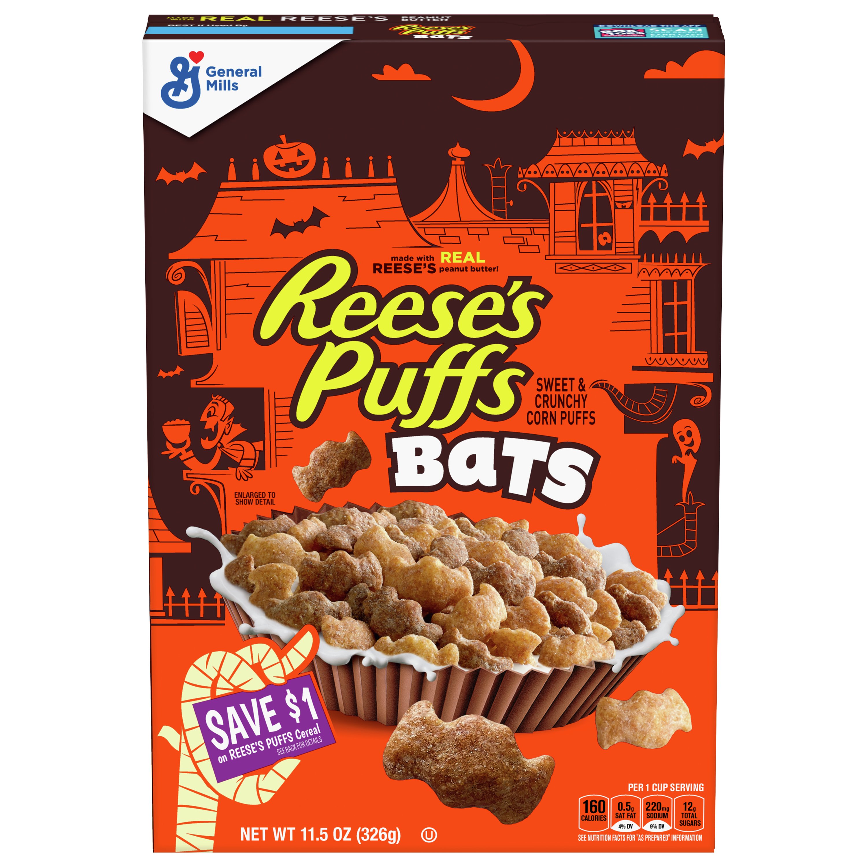 General Mills Reese's Puffs Bats Cereal - Shop Cereal at H-E-B