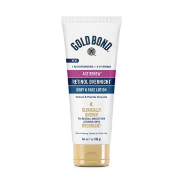 Gold Bond Age Renew Retinol Overnight Body & Face Lotion, 7 oz