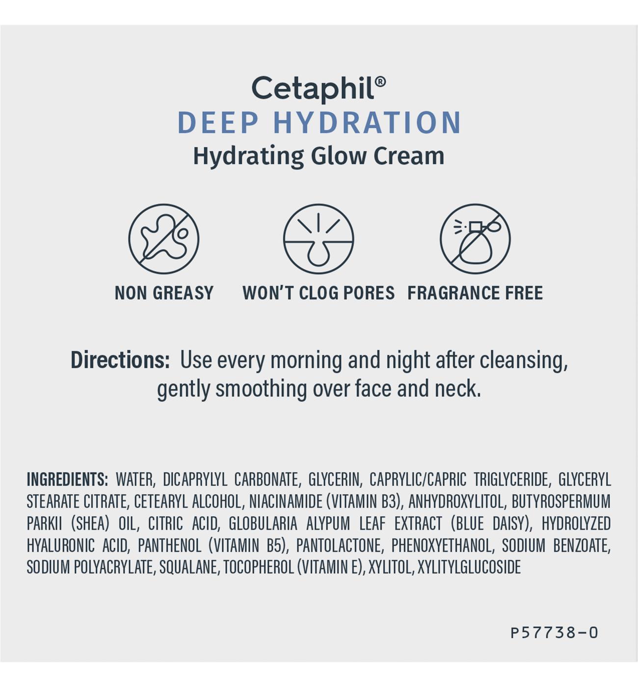 Cetaphil Sensitive Skin Deep Hydration Healthy Glow Daily Face Moisturizer; image 5 of 10