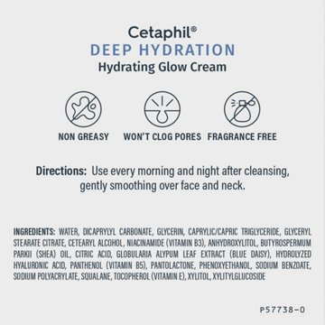 Cetaphil Sensitive Skin Deep Hydration Healthy Glow Daily Face Moisturizer, 1.7 oz