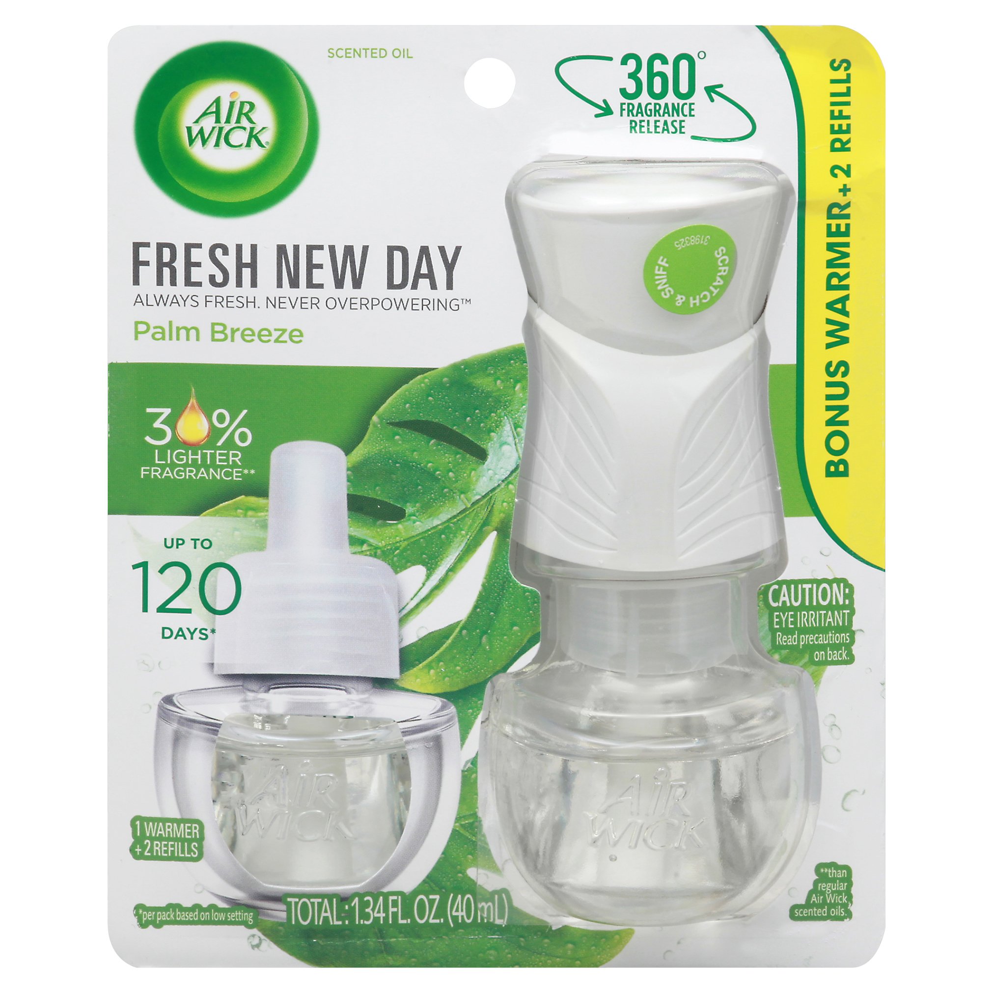 Air Wick Fresh New Day Palm Breeze Warmer and Refill Starter Kit Shop