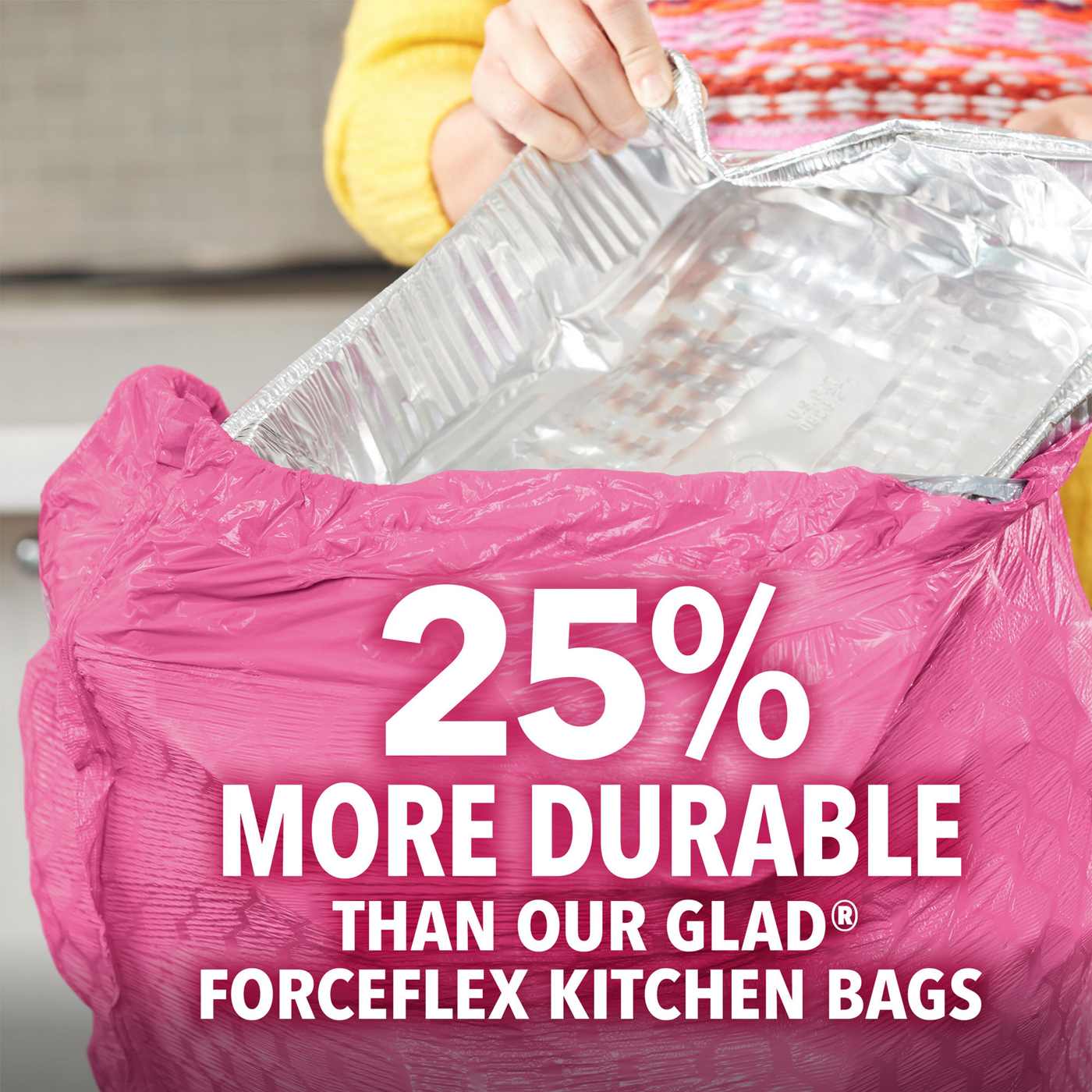 Glad ForceFlex Plus Cherry Blossom Drawstring Tall Kitchen 13 Gallon Trash  Bags - Shop Trash Bags at H-E-B