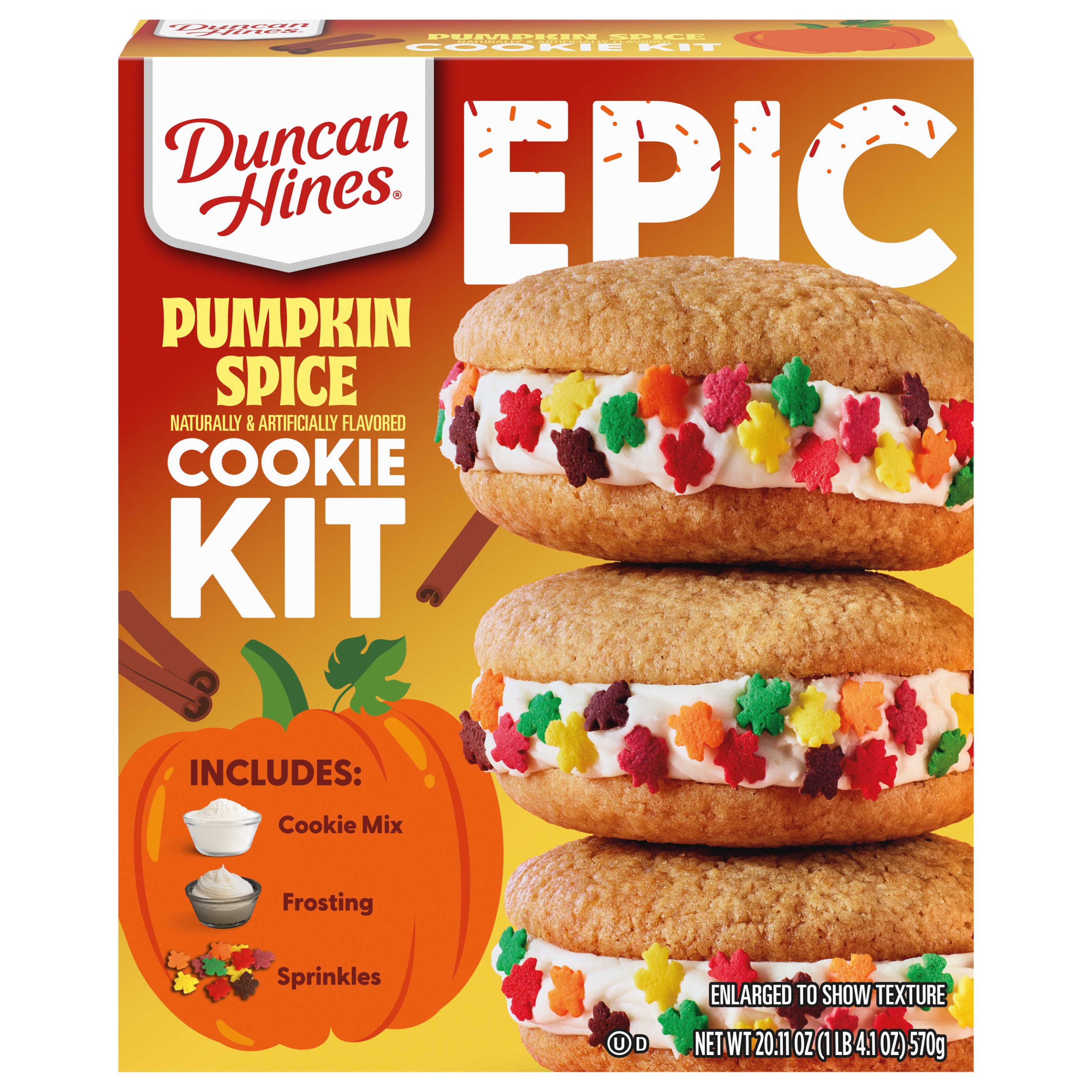 Duncan Hines Epic Pumpkin Spice Cookie Kit Shop Baking Mixes At H E B