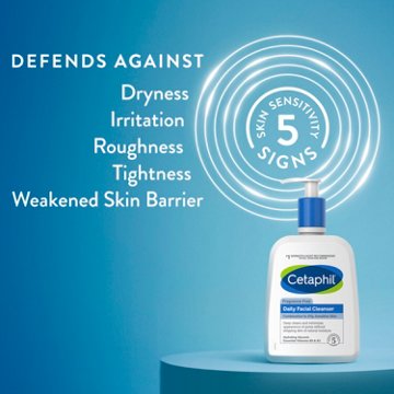 Cetaphil Daily Facial Cleanser Fragrance Free, 16 oz