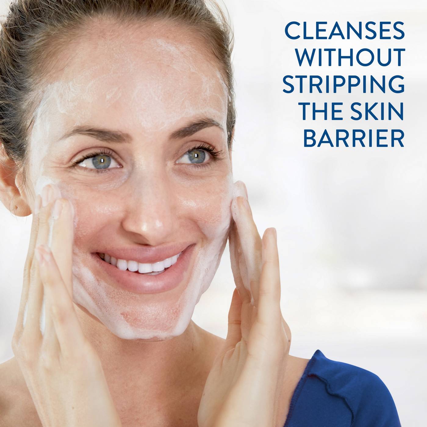 Cetaphil Hydrating Foaming Cream Cleanser; image 2 of 5