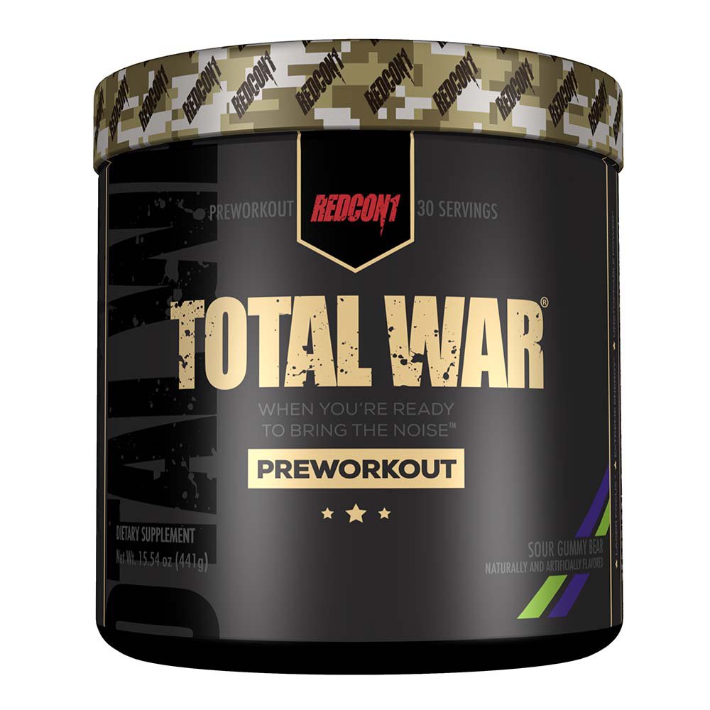 Redcon1 Total War Pre-Workout - Sour Gummy Bear, 15.54 oz