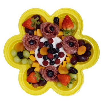 H-E-B  Daisy-Shaped Party Tray - Fruit, Meat & Cheese