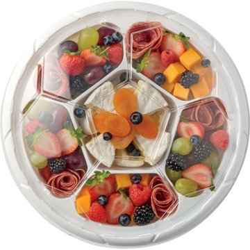 H-E-B Soccer Ball-Shaped Party Tray - Fruit, Meat & Cheese