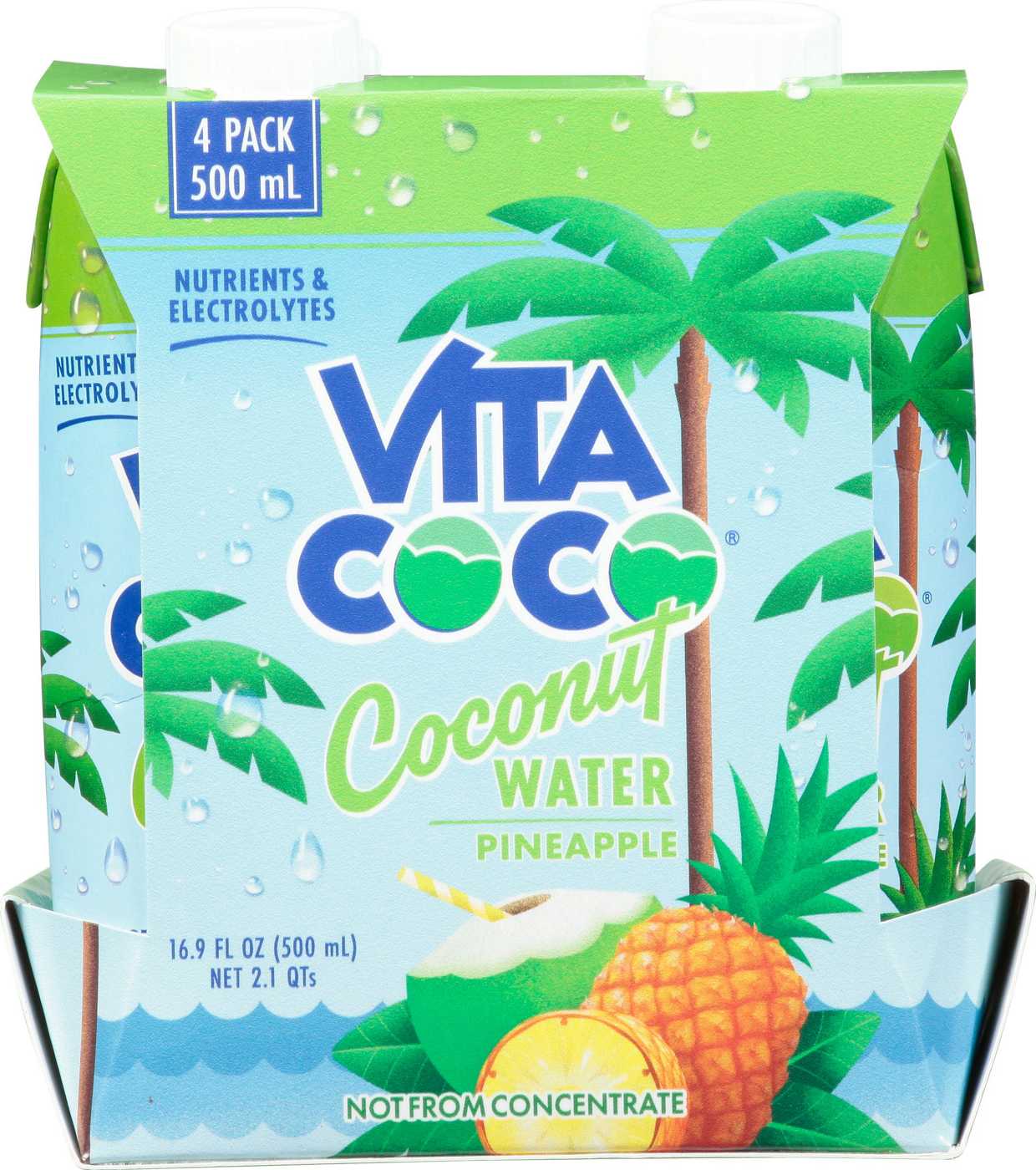 Vita Coco Pineapple Coconut Water 16.9 oz Bottles; image 1 of 2