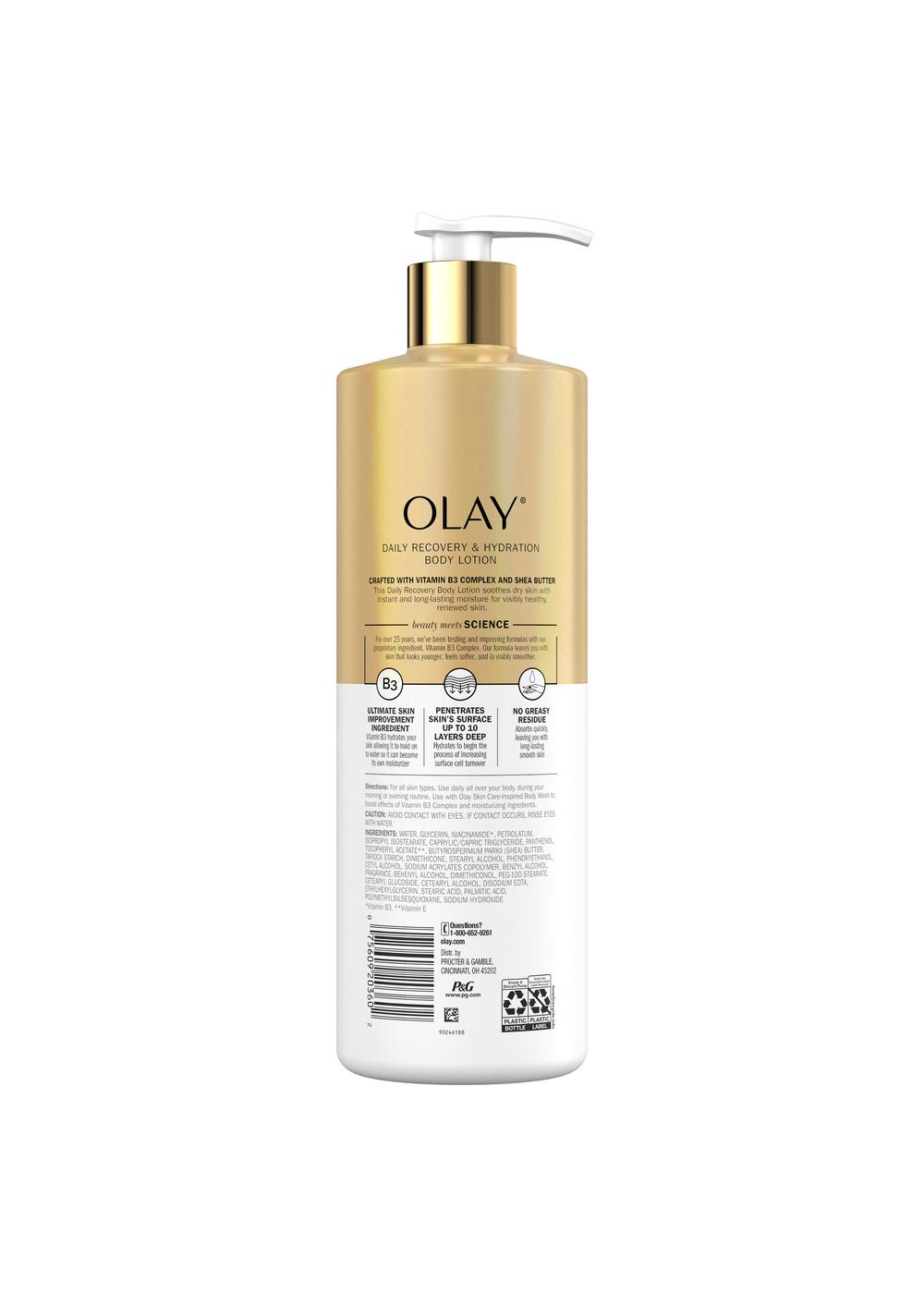 Olay Shea Butter Daily Recovery & Hydration Body Lotion; image 2 of 2
