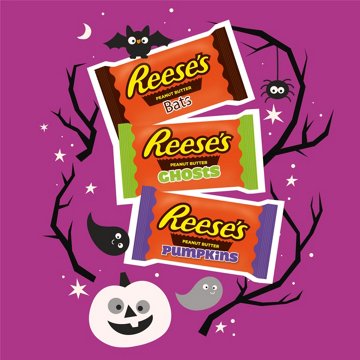 Reese's Snack Size Peanut Butter Shapes Halloween Candy
