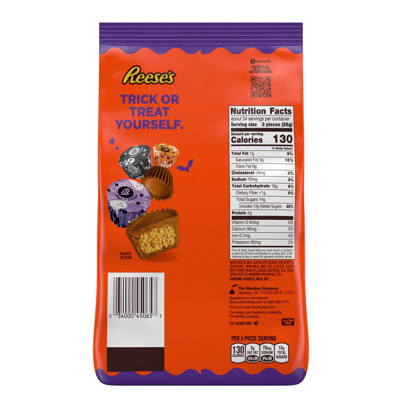 Reese's Miniatures Milk Chocolate Peanut Butter Cups Halloween Candy; image 6 of 8